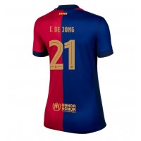 Barcelona Frenkie de Jong #21 Kotipaita Naiset 2024-25 Lyhythihainen